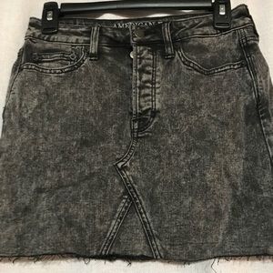 American Eagle Black Denim Skirt